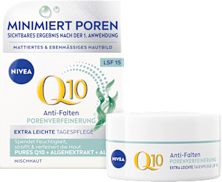 Anti Falten Gesichtscreme Q10 Porenverfeinerung LSF 15 NIVEA
