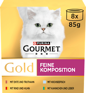 Nassfutter Katze Feine Komposition Multipack (8x85 g) Purina Gourmet