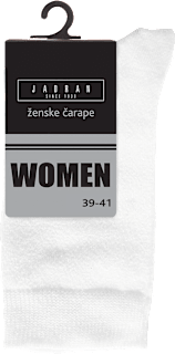 Ženske čarape Jelly – bijele, 1 par, vel. 39 – 42 JADRAN ČARAPE