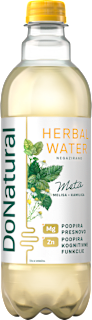 Negazirana zeliščna voda, meta DoNatural