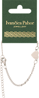 Narukvica od nehrđajućeg čelika – srce, srebrna Ivančica Pahor