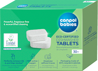 Tabletki do zmywarki ekocertyfikowane  Canpol babies