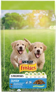 Hrană uscată pentru câini juniori cu aromă de pui Friskies