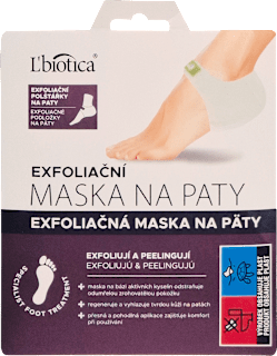 exfoliační maska na paty, 1 pár L'biotica