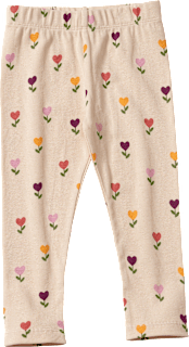 Leggings mit Ripp-Struktur & Tulpen-Muster, beige, Gr. 104 ALANA