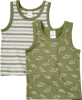 Unterhemden mit Dino-Muster, grün, Gr. 86/92 ALANA