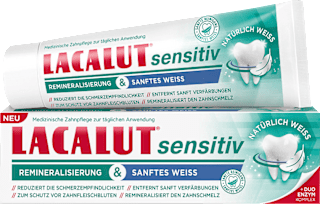 Zahnpasta sensitiv Remineralisierung & Sanftes Weiss Lacalut