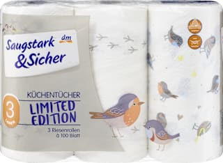 Küchenrolle Mega Roll mit Design 3-lagig sortiert Saugstark&Sicher