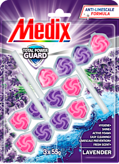 Тоалетно блокче Total Power Guard, 3x55g Medix