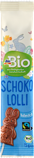 Mliečna čokoláda na paličke Schoko Lolli zajac dmBio