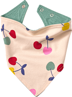 Halstuch Pro Climate mit Kirschen-Muster, beige ALANA