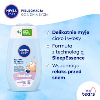 Żel 2w1 do mycia ciała i włosów na dobranoc NIVEA BABY