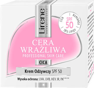 Krem odżywczy SPF 50 Cera Wrażliwa  Lirene