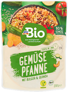 Mâncare de quinoa, bulgur și legume ECO dmBio