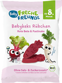 Babykeks Rübchen Rote Bete & Pastinake, ab dem 8. Monat Freche Freunde