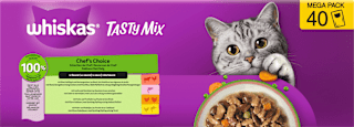 Nassfutter Katze Chef's Choice in Sauce, Tasty Mix Megapack (40x85 g) Whiskas
