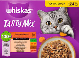 Nassfutter Katze Country Collection in Sauce, Tasty Mix Multipack (24x85 g) Whiskas