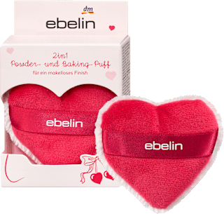 Doppelseitiger Powderpuff "Cherry Love" ebelin