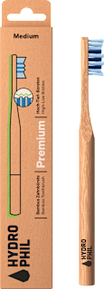 Zahnbürste Premium medium / natur & atlantic ocean Hydrophil