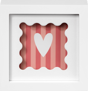 Quadratrahmen Mini 10x10 cm weiß Paradies