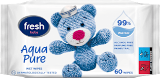 Aqua Pure 99% voda vlažne maramice za bebe  Baby fresh