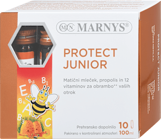 Prehransko dopolnilo za odpornost Protect Junior, 10 × 10 ml MARNYS