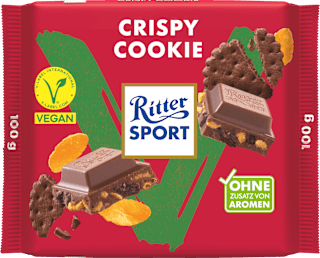 Cioccolato Vegan con granella di biscotti Ritter SPORT