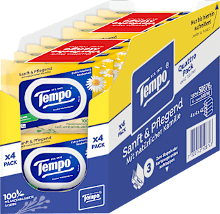 Feuchtes Toilettenpapier sanft & pflegend Kamille 4x(4x42 St) Tempo