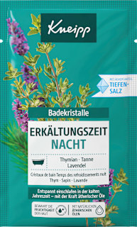 Badesalz Erkältungszeit Nacht Kneipp