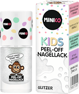 Nagellack Peel-Off Glitzer für Kinder MINICO