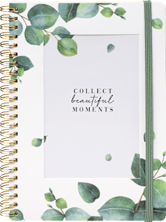 Foto-Notizbuch mit Spiralbindung Blätter  Paradies