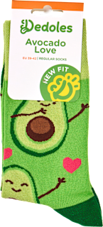 Памучни чорапи Avocado Love, размер 39-42 Dedoles