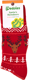 Коледни чорапи с елени, размер 39-42 Dedoles