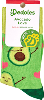 Памучни чорапи Avocado Love, размер 35-38 Dedoles