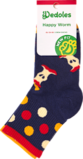 Памучни чорапи Happy Worm, размер 35-38 Dedoles