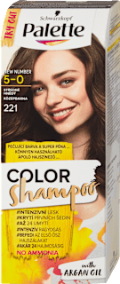 Farba na vlasy - 5-0 stredne hnedý Palette COLOR Shampoo