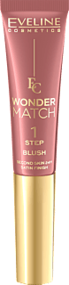 Róż płynny z gąbką Wonder Match nr 02 EVELINE COSMETICS