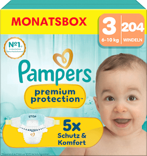 Windeln Premium Protection Gr. 3 Midi (6-10 kg), Monatsbox Pampers premium protection