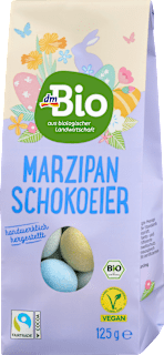 Marcipánové čokoládové vajíčka dmBio