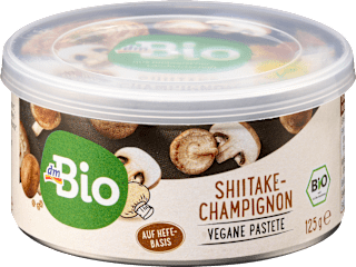 Brotaufstrich, Vegane Pastete Shiitake-Champignon dmBio