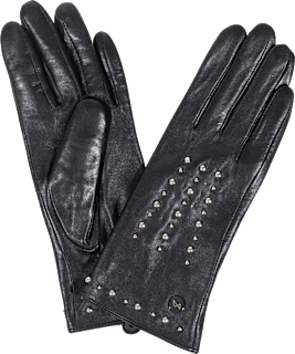 Kožne rukavice za žene - crne, M veličina PURSET