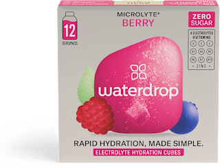 Šumeče kocke z elektroliti in vitamini Microlyte - jagodičevje waterdrop