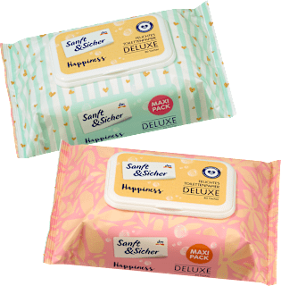 Vlhčený toaletný papier Deluxe Maxi Pack Sanft&Sicher