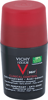 Pánsky guľôčkový anti-transpirant proti zápachu Clinical Control 96H VICHY LABORATOIRES