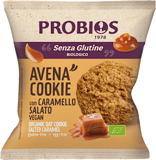 Avena cookie con caramello salato senza glutine PROBIOS
