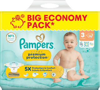 Windeln premium protection Gr. 3 (6-10 kg) Big Pack Pampers