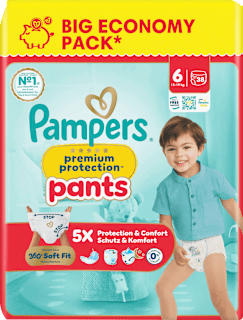 Baby Pants premium protection Gr. 6 XL (13-19 kg) Big Pack Pampers