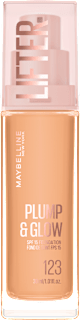 rozjasňující make-up Plump & Glow, 123 MAYBELLINE NEW YORK
