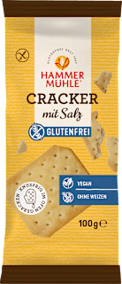 Cracker, mit Salz, glutenfrei Hammermühle