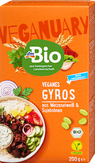 Bio vegán gyros búzafehérjéből és szójababból dmBio